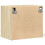 VidaXL (sonoma oak, 2 pcs) vidaXL Wall-mounted Bedside Cabinets with LED Lights Bed Table Side Table 9