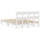 VidaXL (white, 150 x 200 cm) vidaXL Bed Frame with Headboard Mattress Foundation Bed Base Solid Wood Pine 8