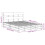 VidaXL (white, 150 x 200 cm) vidaXL Bed Frame with Headboard Mattress Foundation Bed Base Solid Wood Pine 4