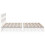 VidaXL (white, 180 x 200 cm) vidaXL Bed Frame with Headboard Mattress Foundation Bed Base Solid Wood Pine 7