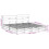 VidaXL (white, 180 x 200 cm) vidaXL Bed Frame with Headboard Mattress Foundation Bed Base Solid Wood Pine 4