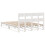VidaXL (white, 120 x 190 cm) vidaXL Bed Frame with Headboard Mattress Foundation Bed Base Solid Wood Pine 8