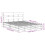 VidaXL (white, 120 x 190 cm) vidaXL Bed Frame with Headboard Mattress Foundation Bed Base Solid Wood Pine 4