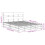VidaXL (white, 135 x 190 cm) vidaXL Bed Frame with Headboard Mattress Foundation Bed Base Solid Wood Pine 4