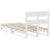 VidaXL (white, 90 x 190 cm) vidaXL Bed Frame with Headboard Mattress Foundation Bed Base Solid Wood Pine 8
