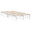 VidaXL (white, 90 x 190 cm) vidaXL Bed Frame with Headboard Mattress Foundation Bed Base Solid Wood Pine 5