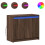 VidaXL (brown oak) vidaXL Sideboard with LED Storage Cupboard Highboard Cabinet Engineered Wood 1
