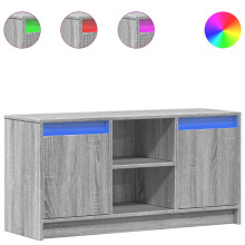(grey sonoma, 100 x 34 x 50 cm) vidaXL TV Cabinet with LED TV Stand TV Unit Media Cabinet Engineered Wood