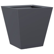 vidaXL Pflanzkübel Anthrazit 30x30x30 Stahl