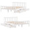 VidaXL (white, 150 x 200 cm) vidaXL Bed Frame with Drawers Bed Wax Solid Wood Pine 9