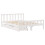 VidaXL (white, 150 x 200 cm) vidaXL Bed Frame with Drawers Bed Wax Solid Wood Pine 3