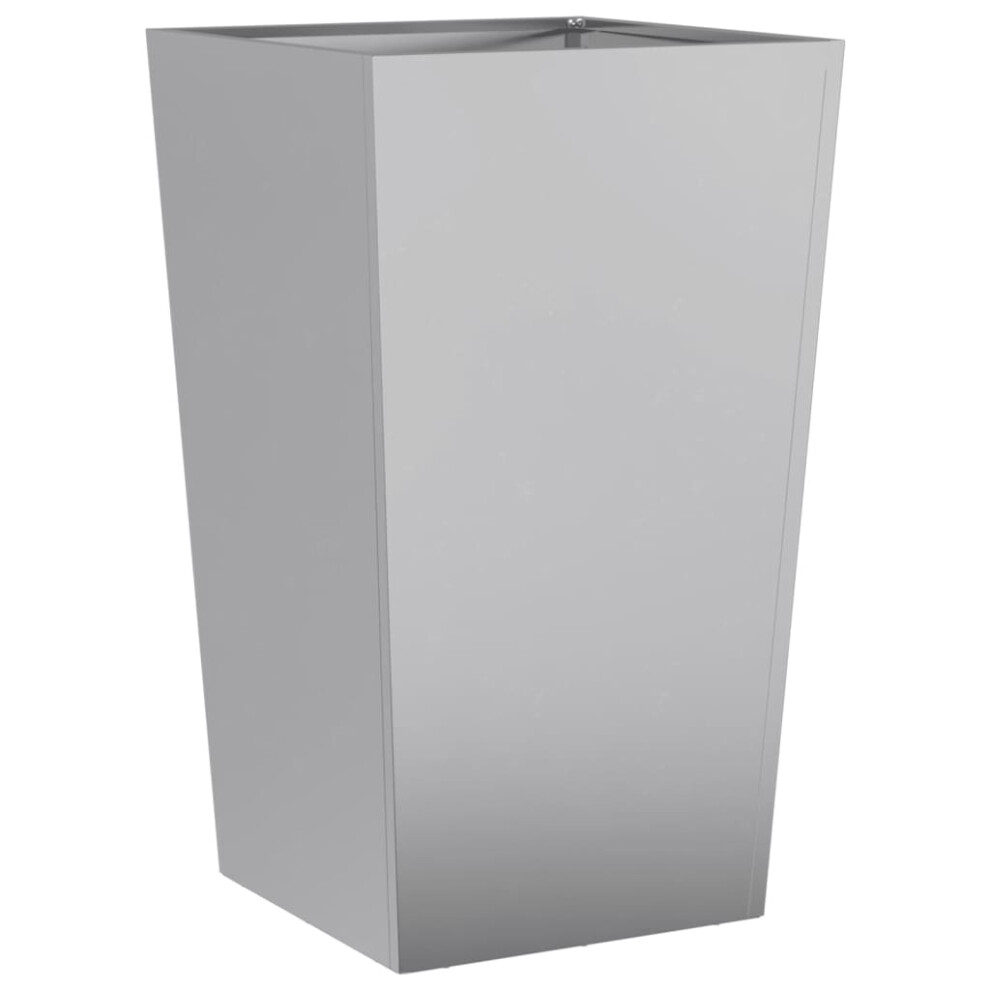 Vidaxl Garden Planter Outdoor Flower Pot Patio Planter Box Galvanised Steel