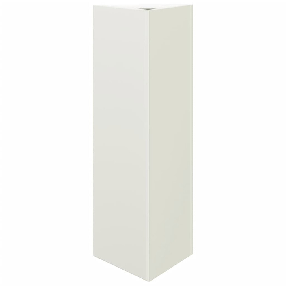 Vidaxl (White, 30 X 26 X 75 Cm/ 1 Pcs) Garden Planters Outdoor Flower Pot Patio Planter Box Triangular Steel