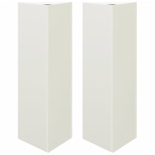 (white, 30 x 26 x 75 cm/ 2 pcs) vidaXL Garden Planters Outdoor Flower Pot Patio Planter Box Triangular Steel