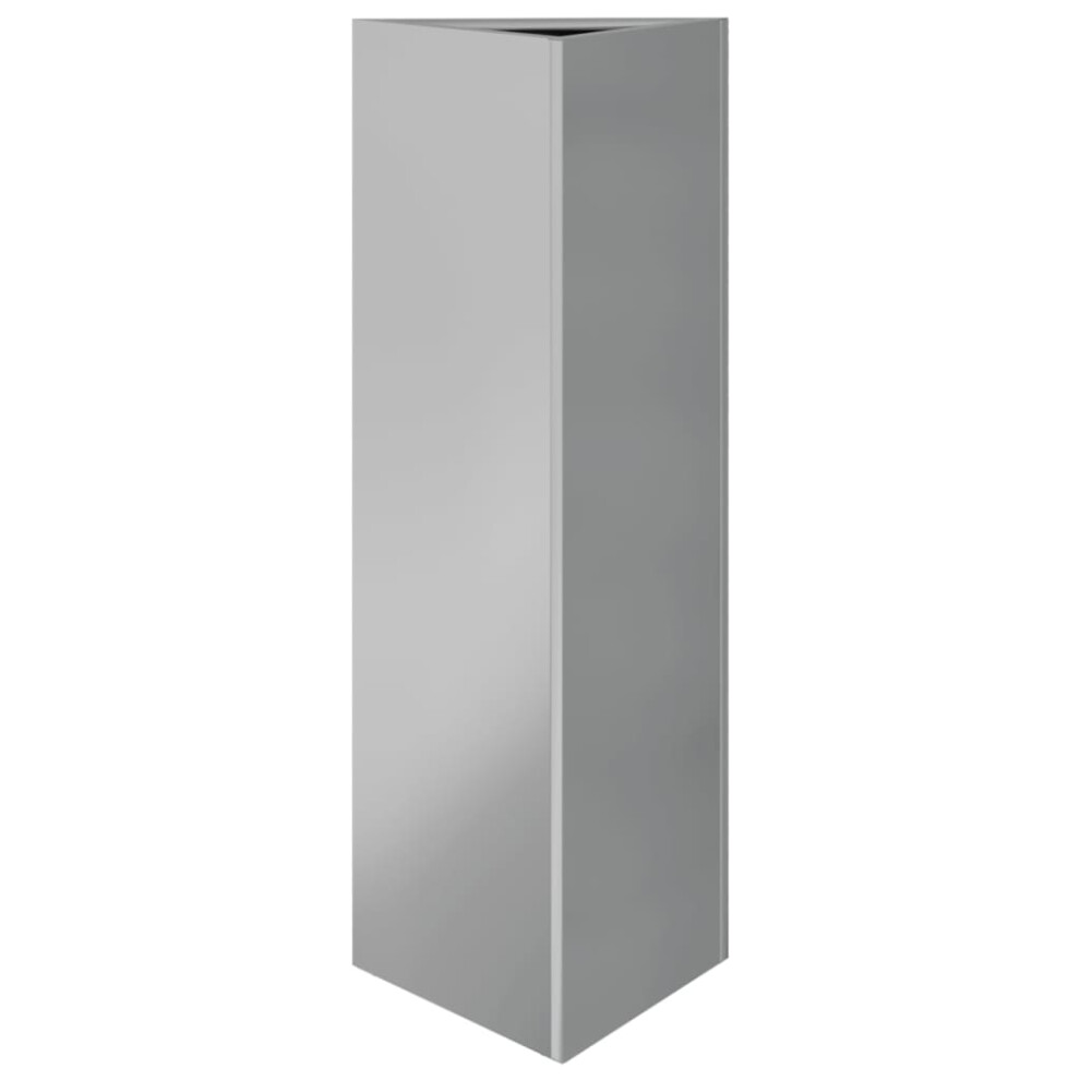 Vidaxl Garden Planter Patio Flower Pot Planter Box Triangular Galvanized Steel
