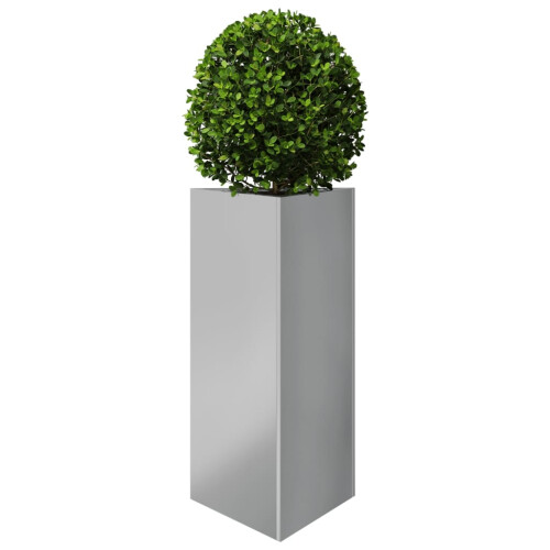 VidaXL vidaXL Garden Planter Patio Flower Pot Planter Box Triangular Galvanized Steel 2