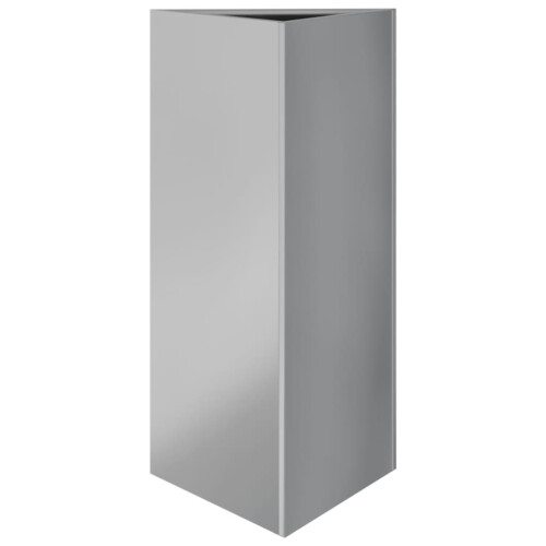 VidaXL vidaXL Garden Planter Patio Flower Pot Planter Box Triangular Galvanized Steel 1