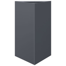 (anthracite, 50 x 43 x 75 cm/ 1 pcs) vidaXL Garden Planters Outdoor Flower Pot Patio Planter Box Triangular Steel
