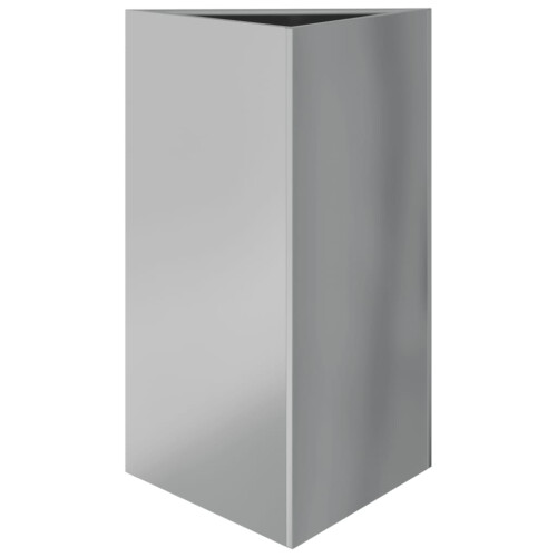 VidaXL vidaXL Garden Planter Patio Flower Pot Planter Box Triangular Galvanized Steel 1