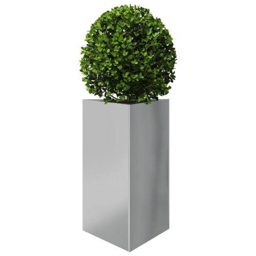 VidaXL vidaXL Garden Planter Patio Flower Pot Planter Box Triangular Galvanized Steel 2