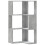 VidaXL (concrete grey) vidaXL Corner Bookcase 3-Tier Corner Bookshelf Corner Rack Engineered Wood 1