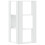 VidaXL (white) vidaXL Corner Bookcase 3-Tier Corner Bookshelf Corner Rack Engineered Wood 6