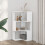 VidaXL (white) vidaXL Corner Bookcase 3-Tier Corner Bookshelf Corner Rack Engineered Wood 3