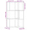 VidaXL (white) vidaXL Corner Bookcase 3-Tier Corner Bookshelf Corner Rack Engineered Wood 4