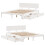 VidaXL (white, 120 x 190 cm) vidaXL Bed Frame with Drawers Bed Base Solid Wood Pine 9