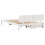 VidaXL (white, 150 x 200 cm) vidaXL Bed Frame with Drawers Bed Base Solid Wood Pine 6