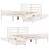 VidaXL (white, 150 x 200 cm) vidaXL Bed Frame with Drawers Home Bed Base Solid Wood Pine 9