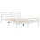 VidaXL (white, 150 x 200 cm) vidaXL Bed Frame with Drawers Home Bed Base Solid Wood Pine 7