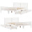 VidaXL (white, 135 x 190 cm) vidaXL Bed Frame with Drawers Home Bed Base Solid Wood Pine 9
