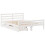 VidaXL (white, 135 x 190 cm) vidaXL Bed Frame with Drawers Home Bed Base Solid Wood Pine 3