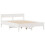 VidaXL (white, 120 x 190 cm) vidaXL Bed Frame with Headboard Wax Solid Wood Pine 5