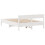 VidaXL (white, 120 x 190 cm) vidaXL Bed Frame with Headboard Wax Solid Wood Pine 8