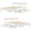 VidaXL (white, 120 x 190 cm) vidaXL Bed Frame with Headboard Wax Solid Wood Pine 9