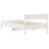 VidaXL (white, 90 x 190 cm) vidaXL Bed Frame with Headboard Wax Solid Wood Pine 8
