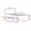 VidaXL (white, 90 x 190 cm) vidaXL Bed Frame with Headboard Wax Solid Wood Pine 4