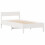 VidaXL (white, 90 x 190 cm) vidaXL Bed Frame with Headboard Wax Solid Wood Pine 5