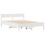 VidaXL (white, 140 x 200 cm) vidaXL Bed Frame with Headboard Wax Solid Wood Pine 5