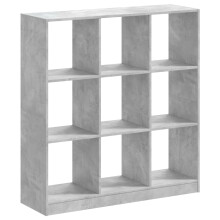 (concrete grey, 102 x 32 x 108 cm) vidaXL Bookcase Bookshelf Rack Storage Cabinet Engineered Wood