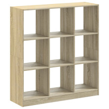 (sonoma oak, 102 x 32 x 108 cm) vidaXL Bookcase Bookshelf Rack Storage Cabinet Engineered Wood