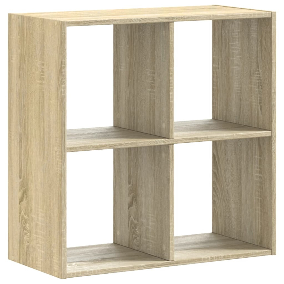 Vidaxl (Sonoma Oak, 68.5 X 32 X 68.5 Cm) Bookcase Bookshelf Book Rack Storage Cabinet Engineered Wood