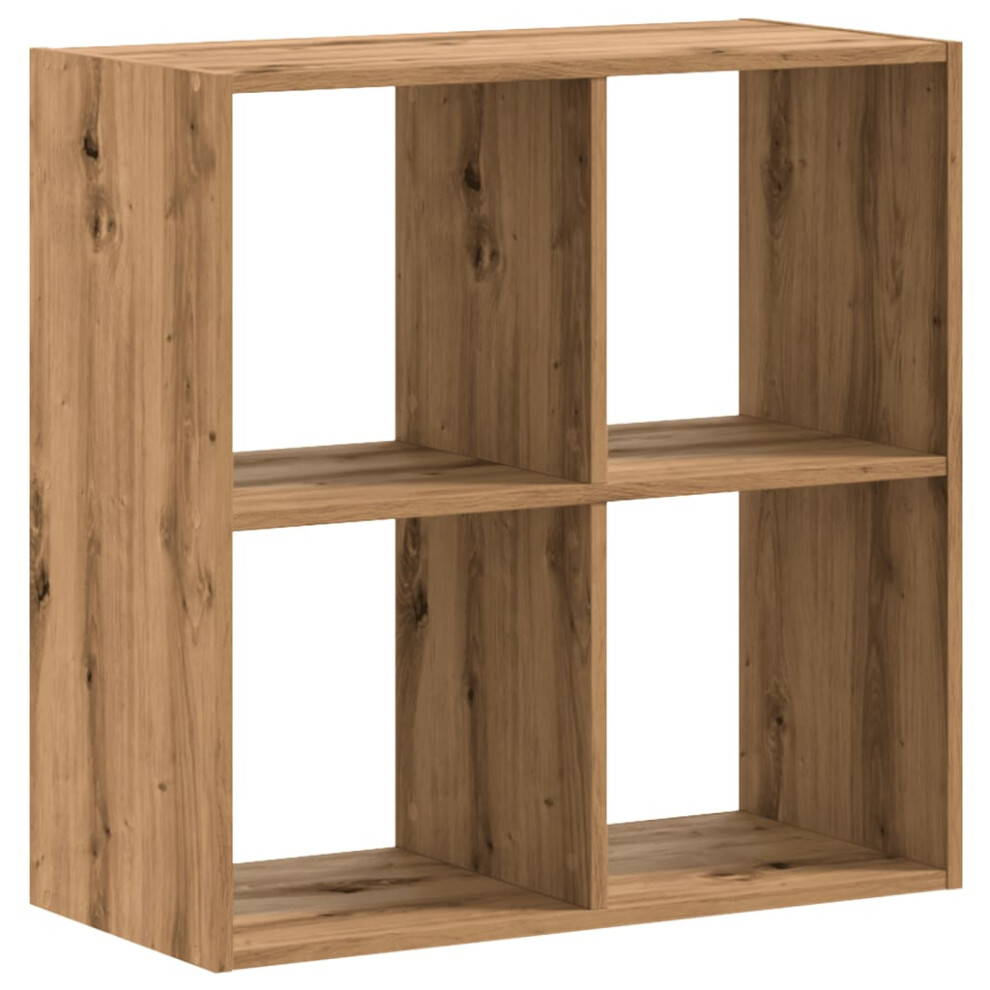 Vidaxl (Oak, 68.5 X 32 X 68.5 Cm) Bookcase Bookshelf Book Rack Storage Cabinet Engineered Wood
