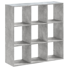(concrete grey, 102 x 32 x 102 cm) vidaXL Bookcase Bookshelf Book Rack Storage Cabinet Engineered Wood