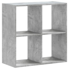 (concrete grey, 68.5 x 32 x 68.5 cm) vidaXL Bookcase Bookshelf Book Rack Storage Cabinet Engineered Wood