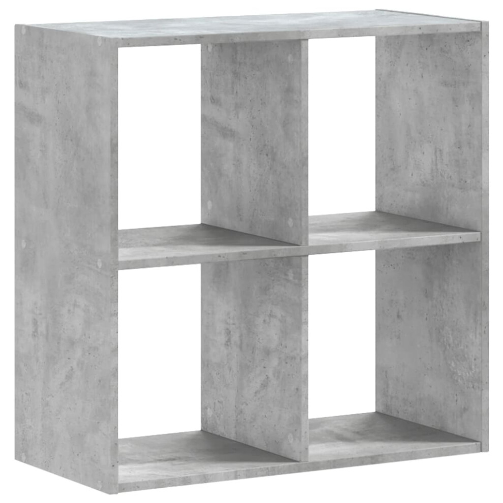 Vidaxl (Concrete Grey, 68.5 X 32 X 68.5 Cm) Bookcase Bookshelf Book Rack Storage Cabinet Engineered Wood