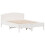 VidaXL (white, 135 x 190 cm) vidaXL Bed Frame with Headboard Bed Base Wax Solid Wood Pine 5