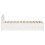 VidaXL (white, 135 x 190 cm) vidaXL Bed Frame with Headboard Bed Base Wax Solid Wood Pine 7
